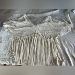 Cream Tshirt from American Eagle